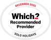 Which? Recommended Provider - Solo Holidays - December 2025