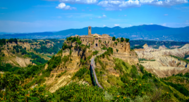 Tuscan Town on Top of a Mountain