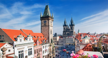 Birdseye View of Prague Centre